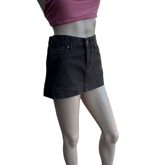 New Citizens of Humanity by Jerome Dahan Brown Jean Denim Micro Mini Skirt 28 - Picture 2 of 12